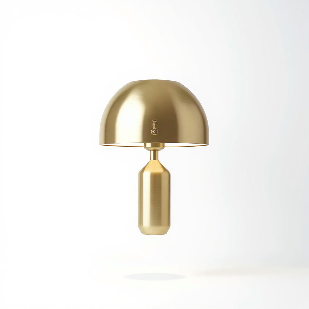 Back View alt text: Rear view of Brushed Brass Table Lamp 2