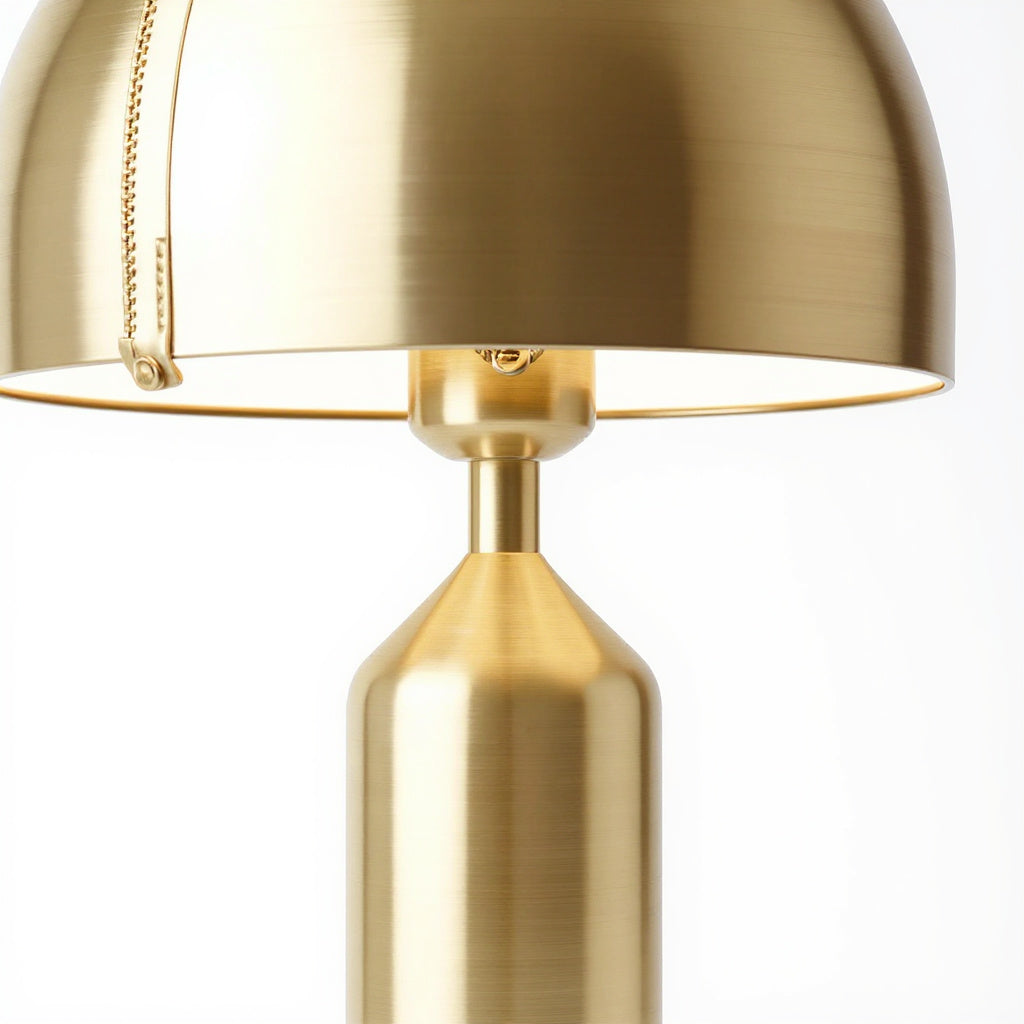 Detail Close-up alt text: Close-up of Brushed Brass finish 4
