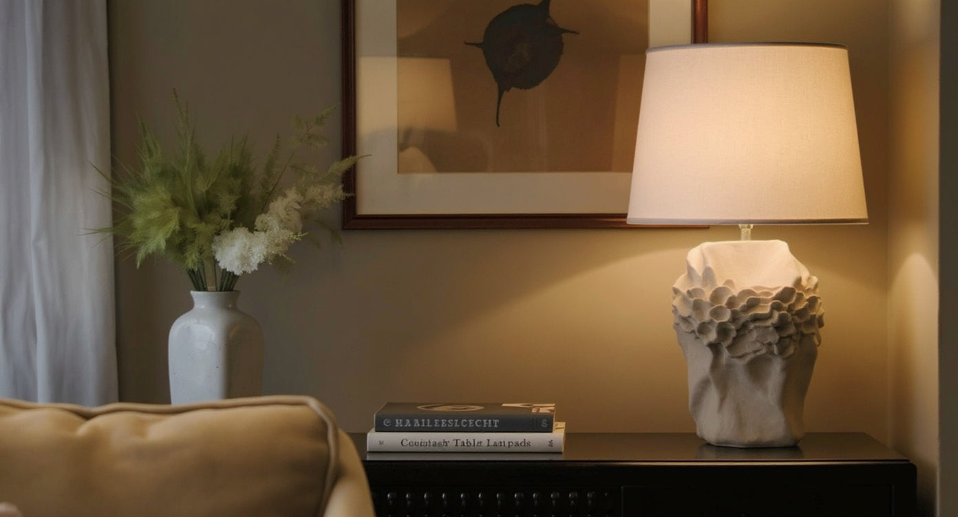Handcrafted designer lamp from AURA HAVEN HOMES LLC