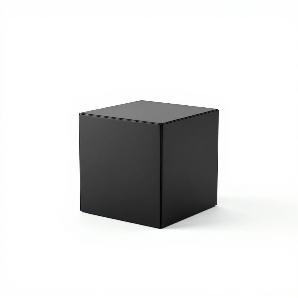 Back view of Matte Black Table Lamp Minimalist Nightstand highlighting compact size 2