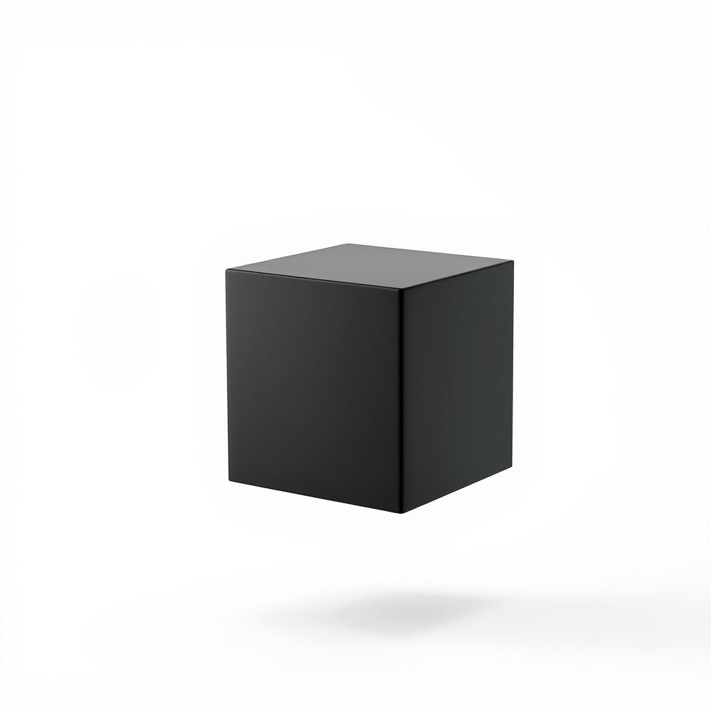 Matte Black Table Lamp Minimalist Nightstand – Sleek Design, Compact Size