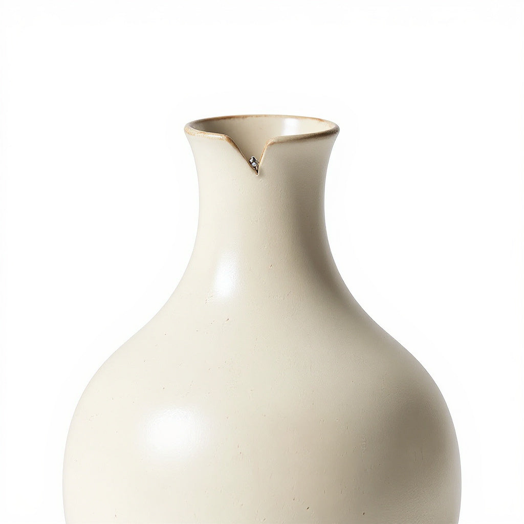 Close-up of the ceramic base showing its smooth texture and craftsmanship 4