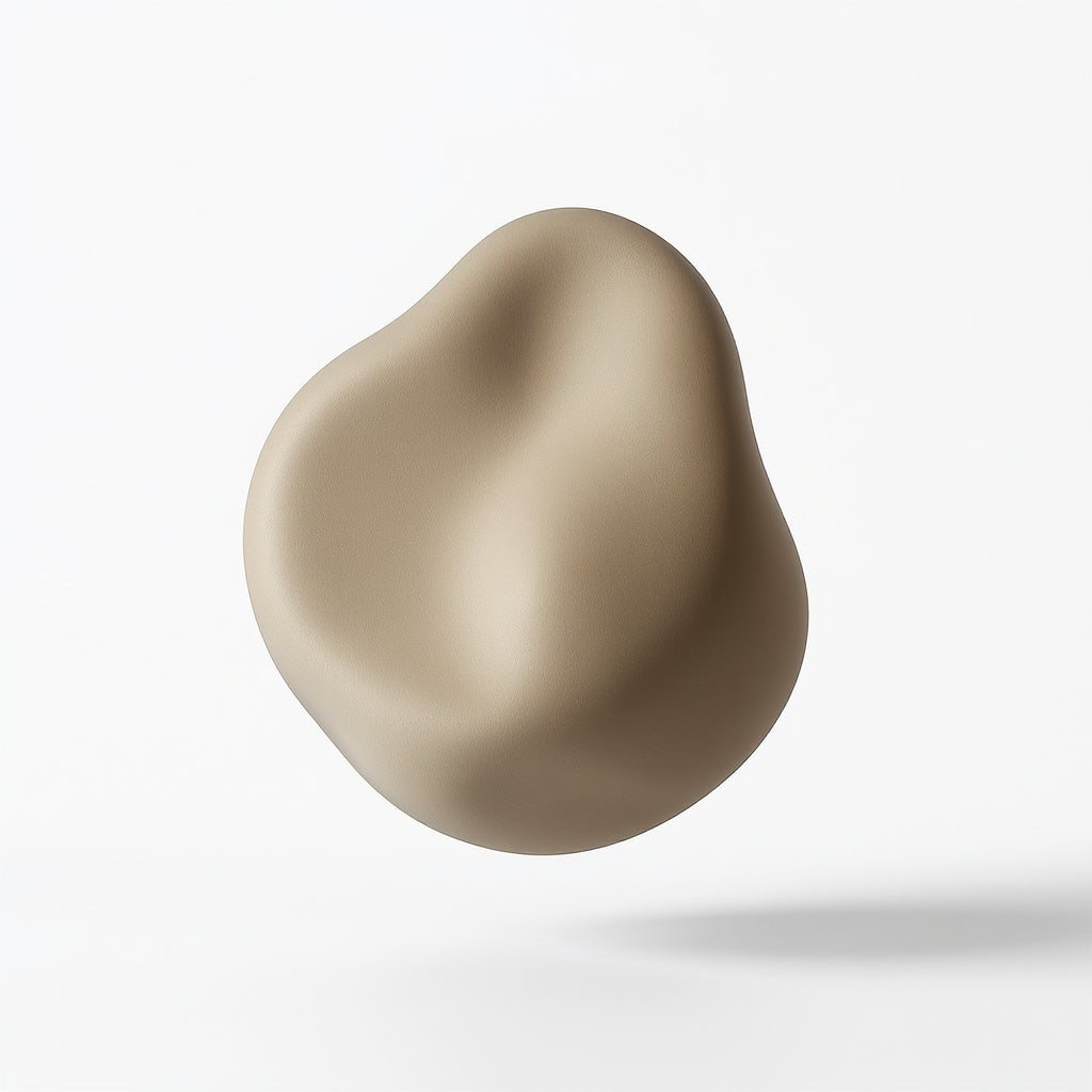 Sculptural Table Lamp Organic Shape Neutral Tone Ceramic – Modern Design, Beige